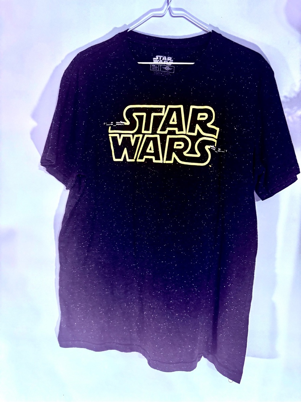 Star Wars Black Tee with Yellow Logo